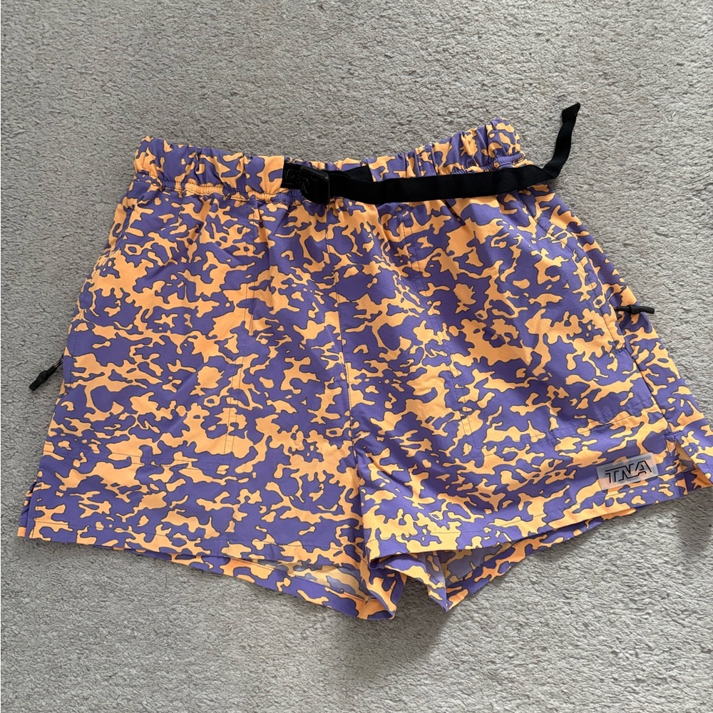 TNA Women's Vibrant Camo Athletic Shorts